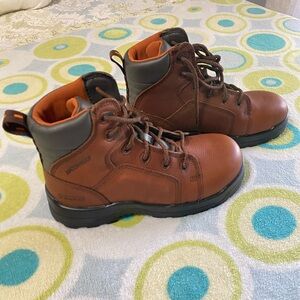 Rockport NWOT 9.5W Brown Composite Tie Waterproof Men’s Work Boots